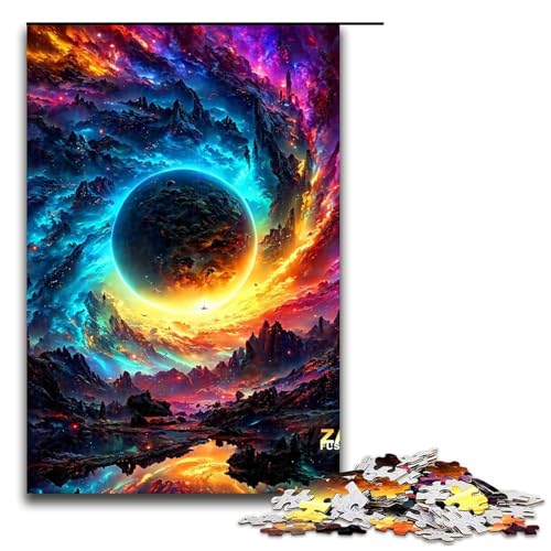 Puzzle für Erwachsene „Colors of The… Instagram“ 1000teiliges Puzzle Holzpuzzle für Erwachsene und Kinder ab 12 Jahren Lernspielzeug 1000 Teile (75 x 50 cm) von ouynngjing