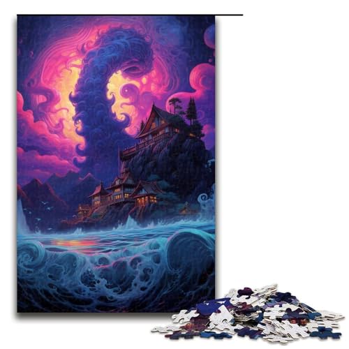 Puzzle für Erwachsene „Eine Sommernacht am Meer“, 1000-teiliges Holzpuzzle für Kinder ab 12 Jahren, Lernspielzeug, 1000 Teile Puzzle für Erwachsene „Eine Sommernacht am Meer“, 1000-teiliges Holzpuzzle für Kinder ab 12 Jahren, Lernspielzeug, 1000 Teile von ouynngjing