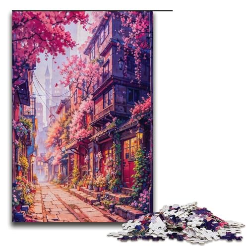 Puzzle für Erwachsene „Forever Blooming“ 1000 Teile Holzpuzzle für Erwachsene und Kinder ab 12 Jahren Lernspielzeug 1000 Teile (38 x 26 cm) von ouynngjing