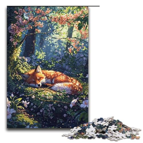 Puzzle für Erwachsene „Friedliche Ruhe“ 1000teiliges Holzpuzzle für Kinder ab 12 Jahren Lernspielzeug 1000 Teile (38 x 26 cm) von ouynngjing