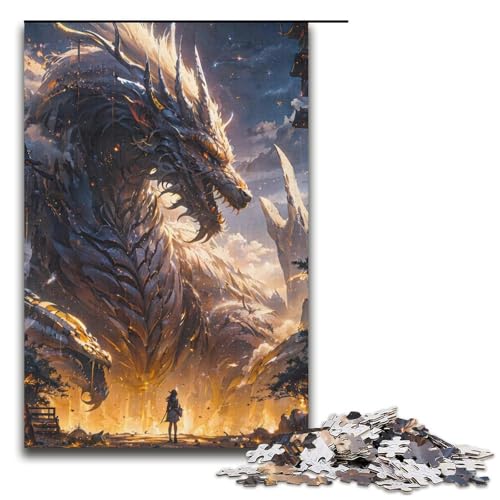 Puzzle für Erwachsene „Godly Beasts“ mit 1000 Teilen Holzpuzzle für Erwachsene und Kinder ab 12 Jahren Lernspielzeug 1000 Teile (38 x 26 cm) von ouynngjing