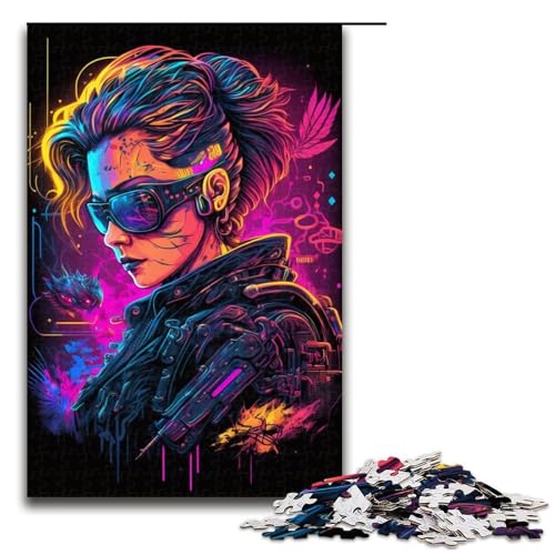 Puzzle für Erwachsene „Neon Robots2“, 1000 Teile, Holzpuzzle für Erwachsene und Kinder ab 12 Jahren, Lernspielzeug, 1000 Teile Puzzle für Erwachsene „Neon Robots2“, 1000 Teile, Holzpuzzle für Erwachsene und Kinder ab 12 Jahren, Lernspielzeug, 1000 Teile von ouynngjing