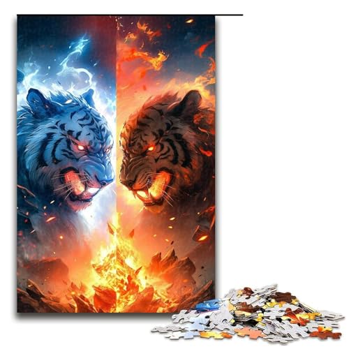 Puzzle für Erwachsene „Tiger War“, 1000 Teile, Holzpuzzle für Erwachsene und Kinder ab 12 Jahren, 1000 Teile Puzzle für Erwachsene „Tiger War“, 1000 Teile, Holzpuzzle für Erwachsene und Kinder ab 12 Jahren, 1000 Teile von ouynngjing