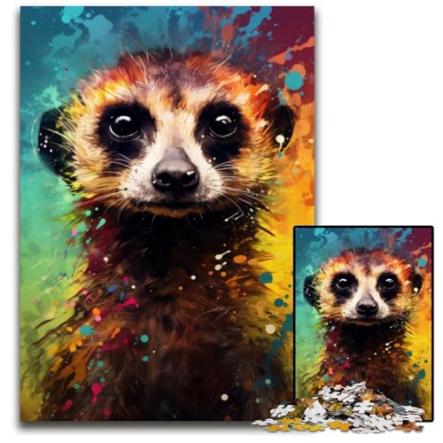 Puzzle für Erwachsene 1000 Erdmännchen Bunte unmögliche Puzzles für Erwachsene anspruchsvolles Denkspiel für Teenager unterhaltsames interaktives Spiel für die ganze Familie 1000 Teile (38 x 26 cm) Puzzle für Erwachsene 1000 Erdmännchen Bunte unmögliche Puzzles für Erwachsene anspruchsvolles Denkspiel für Teenager unterhaltsames interaktives Spiel für die ganze Familie 1000 Teile (38 x 26 cm) von ouynngjing
