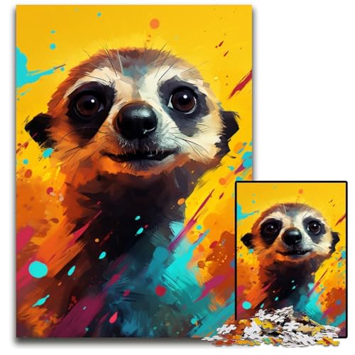 Puzzle für Erwachsene 1000 Erdmännchen Bunte unmögliche Puzzles für Erwachsene anspruchsvolles Denkspiel für Teenager unterhaltsames interaktives Spiel für die ganze Familie 1000 Teile (38 x 26 cm) Puzzle für Erwachsene 1000 Erdmännchen Bunte unmögliche Puzzles für Erwachsene anspruchsvolles Denkspiel für Teenager unterhaltsames interaktives Spiel für die ganze Familie 1000 Teile (38 x 26 cm) von ouynngjing