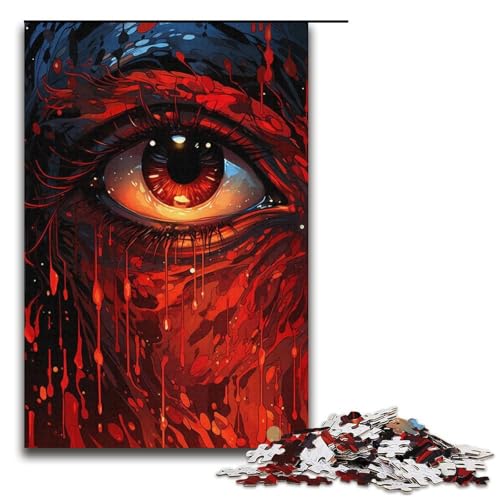 Puzzle für Erwachsene 1000 Teile „Bloody Eyes of Vengeance Lernspiele für Zuhause DIY-Spielzeug tolles Geschenk für Spiele 1000 Teile (38 x 26 cm) von ouynngjing