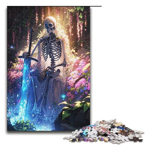 Puzzle für Erwachsene 1000 Teile „Die gefallene Königin“ Holzpuzzle für Kinder Lernspiel 1000 Teile (38 x 26 cm) von ouynngjing