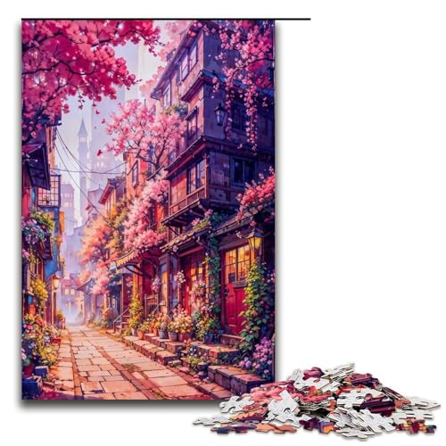 Puzzle für Erwachsene 1000 Teile „Forever Blooming“ Geburtstagsgeschenk für Teenager ab 14 Jahren 1000 Teile (75 x 50 cm) von ouynngjing