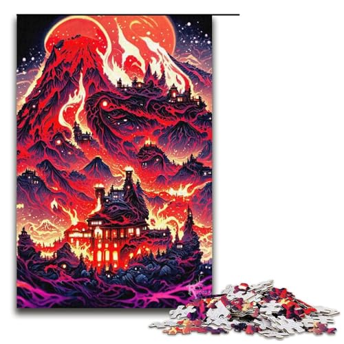 Puzzle für Erwachsene 1000 Teile „Haus der aufgehenden Sonne“ Puzzlespiel lustiges Spielzeug 1000 Teile (38 x 26 cm) von ouynngjing