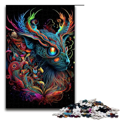 Puzzle für Erwachsene 1000 Teile Abstrakt Psychedelic1 Puzzles Spiel Spielzeug Lustig 1000 PCS von ouynngjing
