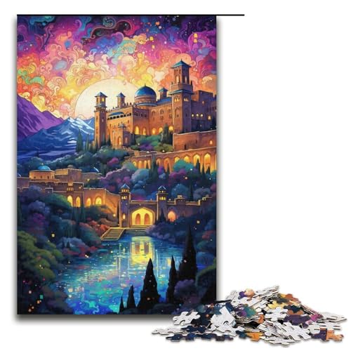 Puzzle für Erwachsene 1000 Teile Alhambra_Palast Puzzle Lernspiele für Zuhause DIY-Spielzeug tolles Geschenk für Spiele 1000 Teile (38 x 26 cm) von ouynngjing