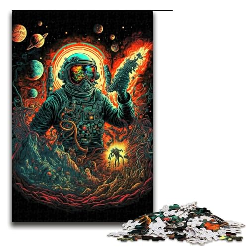 Puzzle für Erwachsene 1000 Teile Astronaut im Weltraum55 Puzzles Spiel Spielzeug Lustiges 1000 PCS von ouynngjing