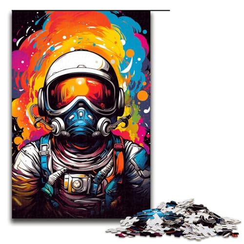 Puzzle für Erwachsene 1000 Teile Astronauten im geheimnisvollen Universum Puzzlespiel lustiges Spielzeug 1000 Teile (75 x 50 cm) von ouynngjing