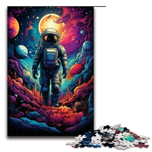 Puzzle für Erwachsene 1000 Teile Astronautenreise im Weltraum Geburtstagsgeschenk für Teenager ab 14 Jahren 1000 Teile (75 x 50 cm) von ouynngjing
