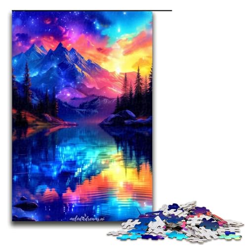 Puzzle für Erwachsene 1000 Teile Berg der Träume Holzpuzzle für Kinder Lernspiel 1000 PCS von ouynngjing