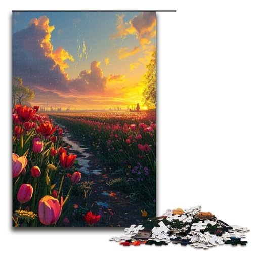 Puzzle für Erwachsene 1000 Teile Berge Flüsse Blumen Geburtstagsgeschenk für Teenager ab 14 Jahren 1000 Teile (75 x 50 cm) von ouynngjing