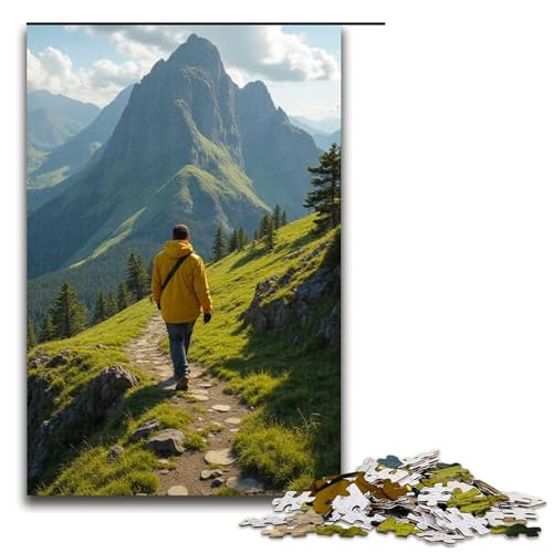 Puzzle für Erwachsene 1000 Teile Bergsteigen Puzzle Spielspielzeug lustig 1000 Teile (75 x 50 cm) von ouynngjing
