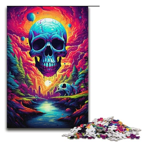 Puzzle für Erwachsene 1000 Teile Bizarre Bunte Monster Puzzle Spielspielzeug lustig 1000 Teile (38 x 26 cm) von ouynngjing