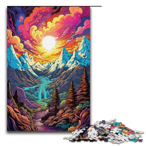 Puzzle für Erwachsene 1000 Teile Black_Hills_buntes Puzzle Lernspiele für Zuhause DIY-Spielzeug tolles Geschenk für Spiele 1000 Teile (38 x 26 cm) von ouynngjing