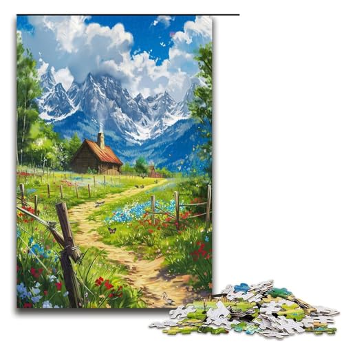 Puzzle für Erwachsene 1000 Teile Blumen und Pflanzenwelt Mustermontage hilft dem Gehirn süchtig machendes Spielzeug zur Förderung der Geduld 1000 Teile (75 x 50 cm) von ouynngjing