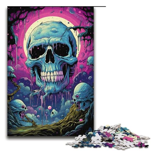 Puzzle für Erwachsene 1000 Teile Bunte Fantasy-Monster Holzpuzzle für Kinder Lernspiel 1000 Teile (38 x 26 cm) von ouynngjing