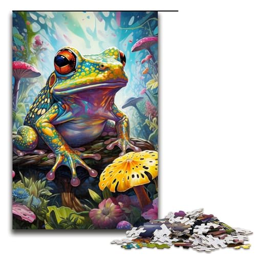Puzzle für Erwachsene 1000 Teile Bunte Laubfrösche Puzzlespiele Spielzeug Geschenk geeignet für die Schreibtischdekoration 1000 Teile (75 x 50 cm) von ouynngjing