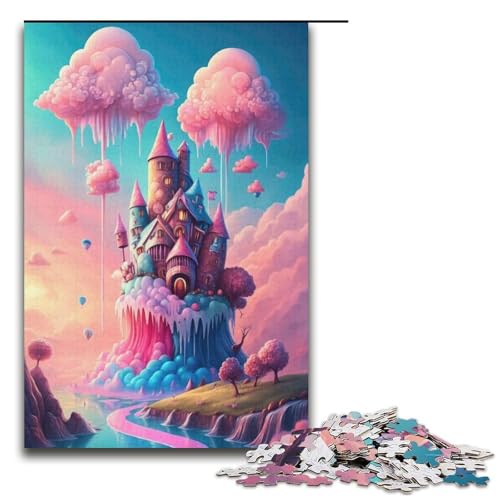 Puzzle für Erwachsene 1000 Teile Candyland für Kinderzimmer Puzzlespiele Spielzeug Geschenk geeignet als Schreibtischdekoration 1000 Teile (38 x 26 cm) von ouynngjing
