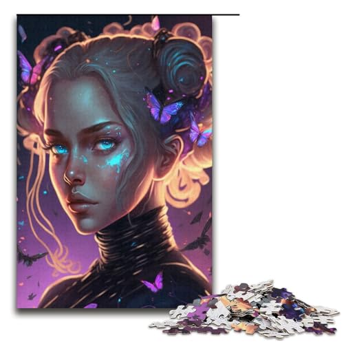 Puzzle für Erwachsene 1000 Teile Charmantes Mädchen Puzzle Spiel Spielzeug Lustiges 1000 PCS (38x26cm) von ouynngjing