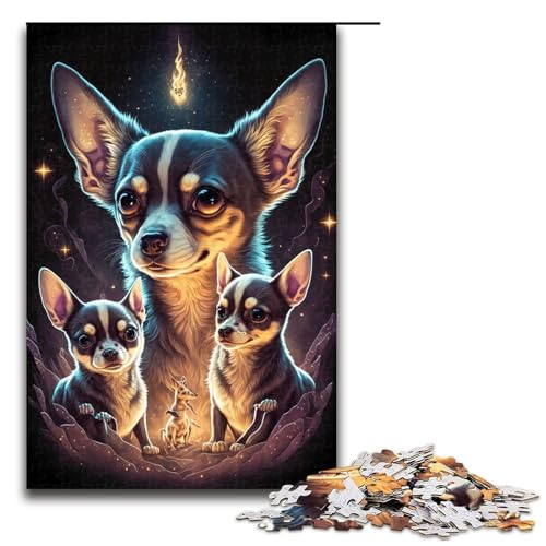 Puzzle für Erwachsene 1000 Teile Chihuahua Dog12 Familie Holzpuzzle Lernspiel Herausforderungsspielzeug 1000 PCS Puzzle für Erwachsene 1000 Teile Chihuahua Dog12 Familie Holzpuzzle Lernspiel Herausforderungsspielzeug 1000 PCS von ouynngjing