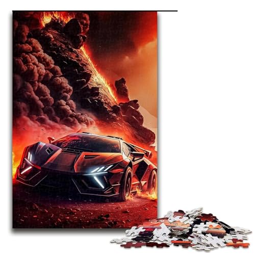 Puzzle für Erwachsene 1000 Teile Coole Sportwagen Holzpuzzle 1000 Teile (75 x 50 cm) von ouynngjing