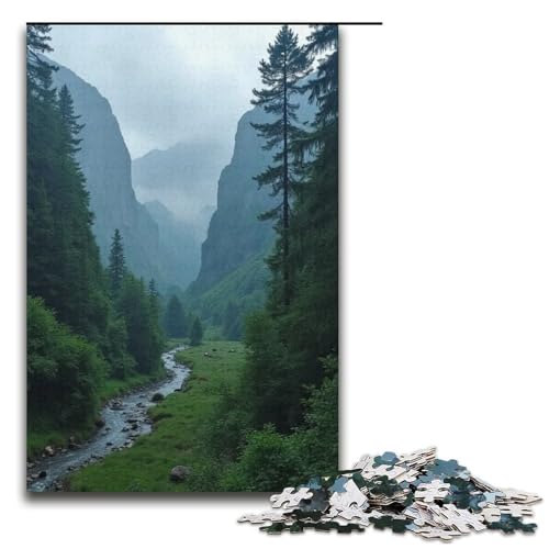 Puzzle für Erwachsene 1000 Teile Deep Valley Puzzlespiel lustiges Spielzeug 1000 Teile (38 x 26 cm) von ouynngjing