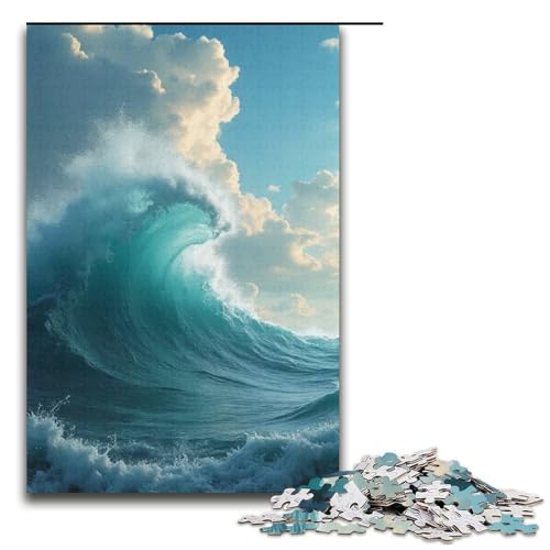 Puzzle für Erwachsene 1000 Teile Der Wind steigt auf Puzzlespiel lustiges Spielzeug 1000 Teile (38 x 26 cm) von ouynngjing