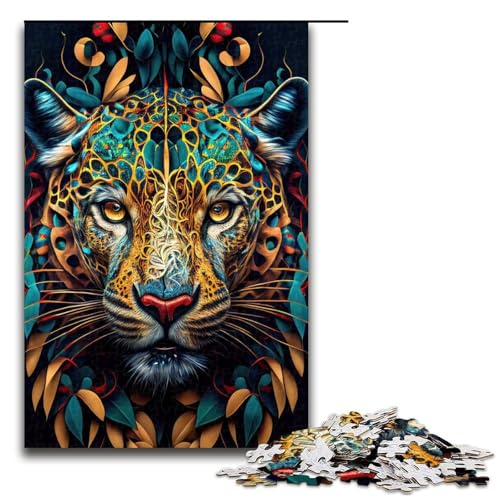 Puzzle für Erwachsene 1000 Teile Der schlaue Jaguar Puzzle Spiel Spielzeug Lustiges 1000 PCS (75x50cm) von ouynngjing