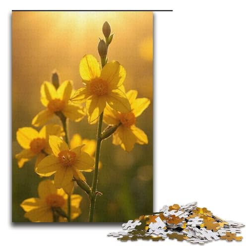 Puzzle für Erwachsene 1000 Teile Die Rapsblüten sind im Frühling golden Puzzle für Erwachsene Holzpuzzle Familienspiele Weihnachts- und Geburtstagsgeschenke 1000 Teile (38 x 26 cm) von ouynngjing