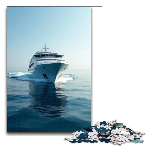 Puzzle für Erwachsene 1000 Teile Die zurückkehrenden Schiffe durchschneiden die ruhigen Gewässer Holzpuzzle für Familien Lernspiel Herausforderungsspielzeug 1000 Teile (75 x 50 cm) von ouynngjing