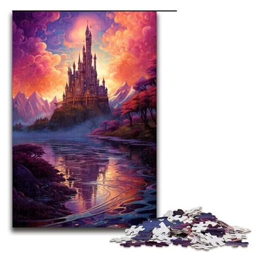 Puzzle für Erwachsene 1000 Teile EIN großes Schloss über der Stadt Puzzlespiel Spielzeug lustig 1000 Teile (75 x 50 cm) von ouynngjing