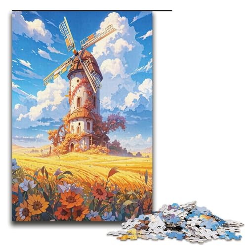 Puzzle für Erwachsene 1000 Teile Erntezeit Puzzle Lernspiele für Zuhause DIY Spielzeug tolles Geschenk für Spiele 1000 Teile (38 x 26 cm) von ouynngjing