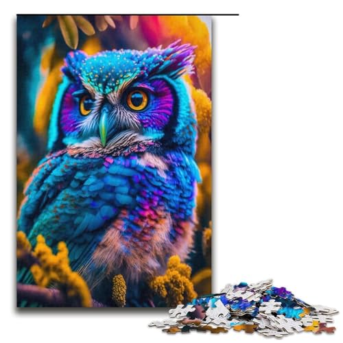 Puzzle für Erwachsene 1000 Teile Eulengeist Puzzle Lernspiele für Zuhause DIY Spielzeug tolles Geschenk für Spiele 1000 Teile (38 x 26 cm) von ouynngjing