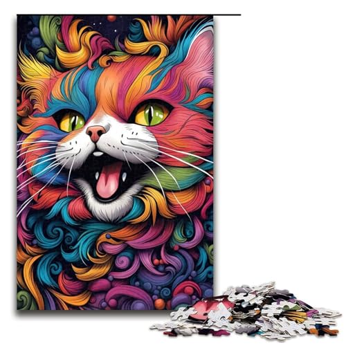 Puzzle für Erwachsene 1000 Teile Fantasiekatze Holzpuzzle für Kinder Lernspiel 1000 PCS Puzzle für Erwachsene 1000 Teile Fantasiekatze Holzpuzzle für Kinder Lernspiel 1000 PCS von ouynngjing