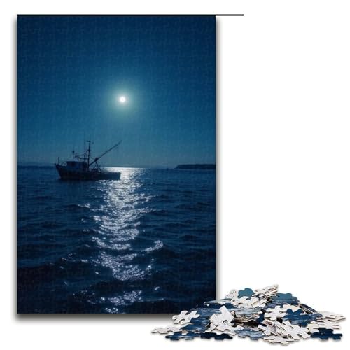 Puzzle für Erwachsene 1000 Teile Fischer-Angel-Puzzle Geburtstagsgeschenk für Teenager ab 14 Jahren 1000 Teile (75 x 50 cm) von ouynngjing