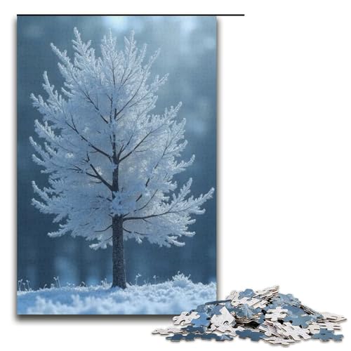 Puzzle für Erwachsene 1000 Teile Frostkristall-Puzzle Geburtstagsgeschenk für Teenager ab 14 Jahren 1000 Teile (38 x 26 cm) von ouynngjing