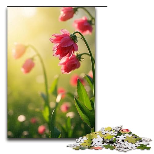 Puzzle für Erwachsene 1000 Teile Frühlingsfreude Holzpuzzle Lernspiel Herausforderungsspielzeug 1000 Teile (75 x 50 cm) von ouynngjing