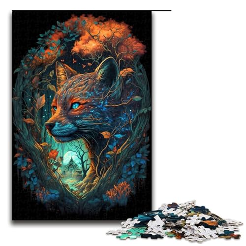 Puzzle für Erwachsene 1000 Teile Fuchs Baumloch Familie Holzpuzzle Lernspiel Herausforderung Spielzeug 1000 PCS Puzzle für Erwachsene 1000 Teile Fuchs Baumloch Familie Holzpuzzle Lernspiel Herausforderung Spielzeug 1000 PCS von ouynngjing