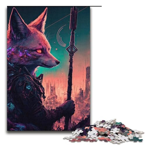 Puzzle für Erwachsene 1000 Teile Fuchs Heimdekoration Puzzle Spielzeug Geschenk für die ganze Familie 1000 Teile (38 x 26 cm) von ouynngjing