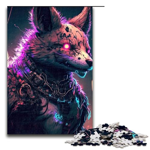 Puzzle für Erwachsene 1000 Teile Fuchs Puzzle Spiel Spielzeug Lustig 1000 PCS (75x50cm) von ouynngjing