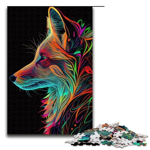 Puzzle für Erwachsene 1000 Teile Fuchs Tier Pop Art Familie Holzpuzzle Lernspiel Herausforderung Spielzeug 1000 PCS Puzzle für Erwachsene 1000 Teile Fuchs Tier Pop Art Familie Holzpuzzle Lernspiel Herausforderung Spielzeug 1000 PCS von ouynngjing