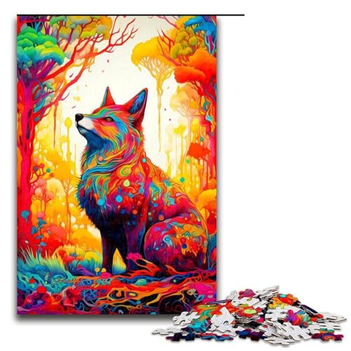 Puzzle für Erwachsene 1000 Teile Fuchsfamilie Holzpuzzle Lernspiel Herausforderungsspielzeug 1000 PCS Puzzle für Erwachsene 1000 Teile Fuchsfamilie Holzpuzzle Lernspiel Herausforderungsspielzeug 1000 PCS von ouynngjing