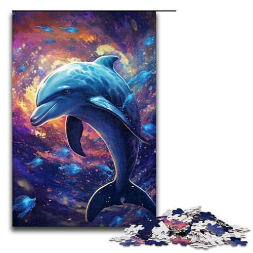 Puzzle für Erwachsene 1000 Teile Galaxie-Delfin Holzpuzzle für Kinder Lernspiel 1000 PCS Puzzle für Erwachsene 1000 Teile Galaxie-Delfin Holzpuzzle für Kinder Lernspiel 1000 PCS von ouynngjing