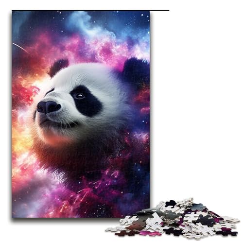 Puzzle für Erwachsene 1000 Teile Galaxie Panda Heimdekoration Puzzle Spielzeug Geschenk für die ganze Familie 1000 Teile (75 x 50 cm) von ouynngjing
