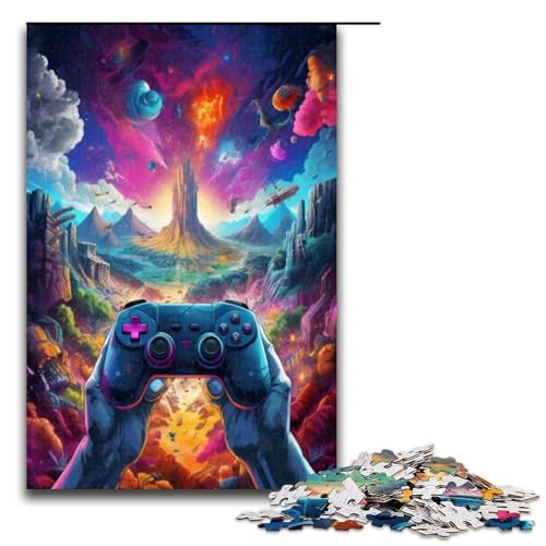 Puzzle für Erwachsene 1000 Teile Gamepad Landschaft Heimdekoration Puzzle Spielzeug Geschenk für die ganze Familie 1000 Teile (75 x 50 cm) von ouynngjing
